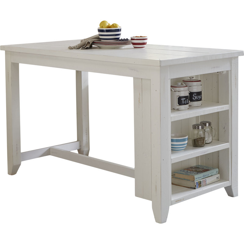Laurel Foundry Modern Farmhouse Jarrod Solid Wood Kitchen Island